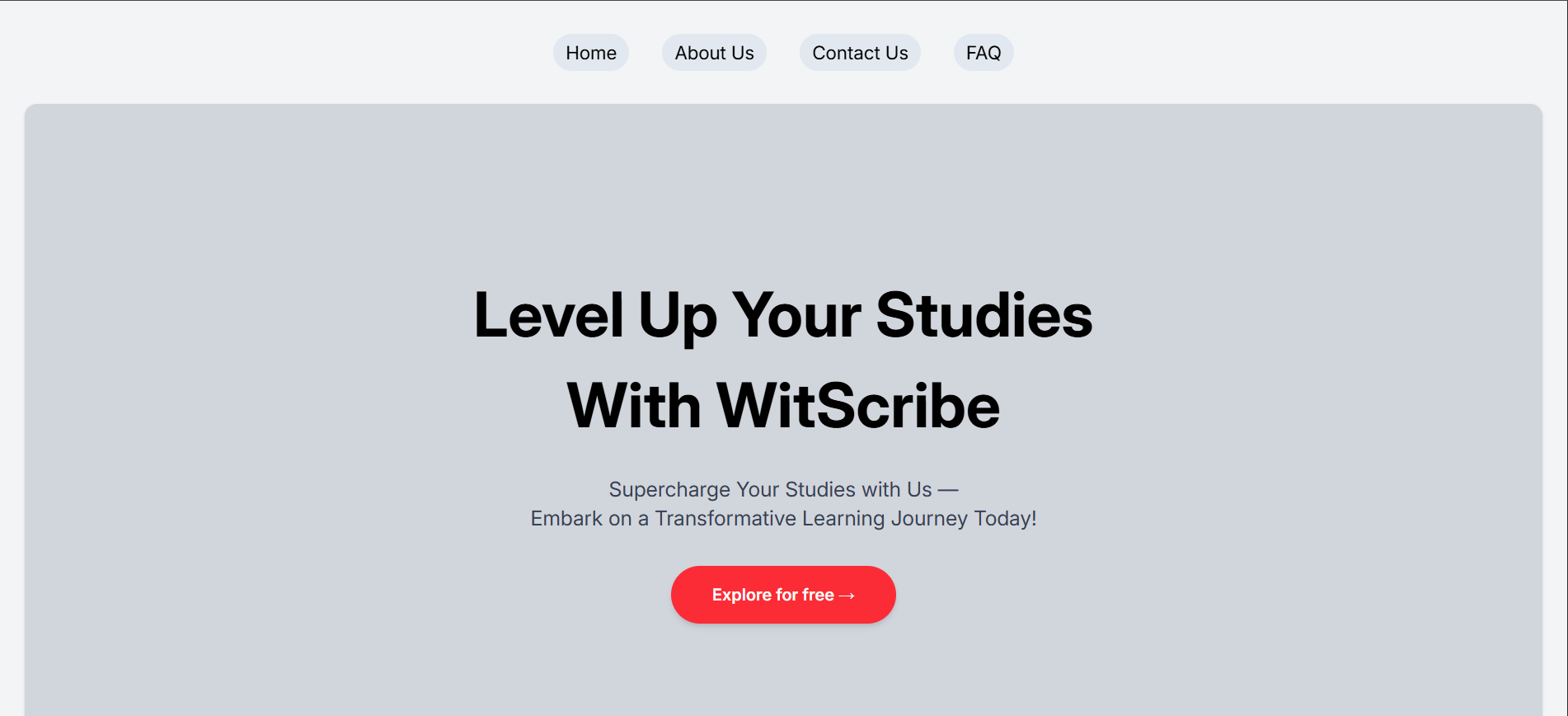 Screenshot of WitScribe
